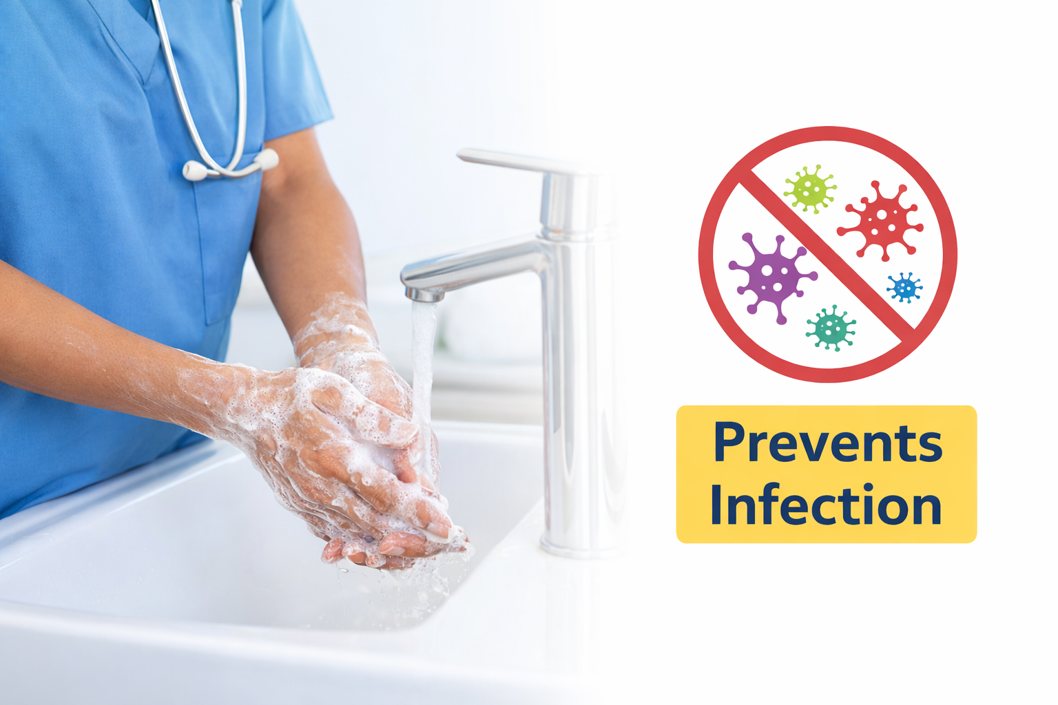 Hand hygiene prevents infection